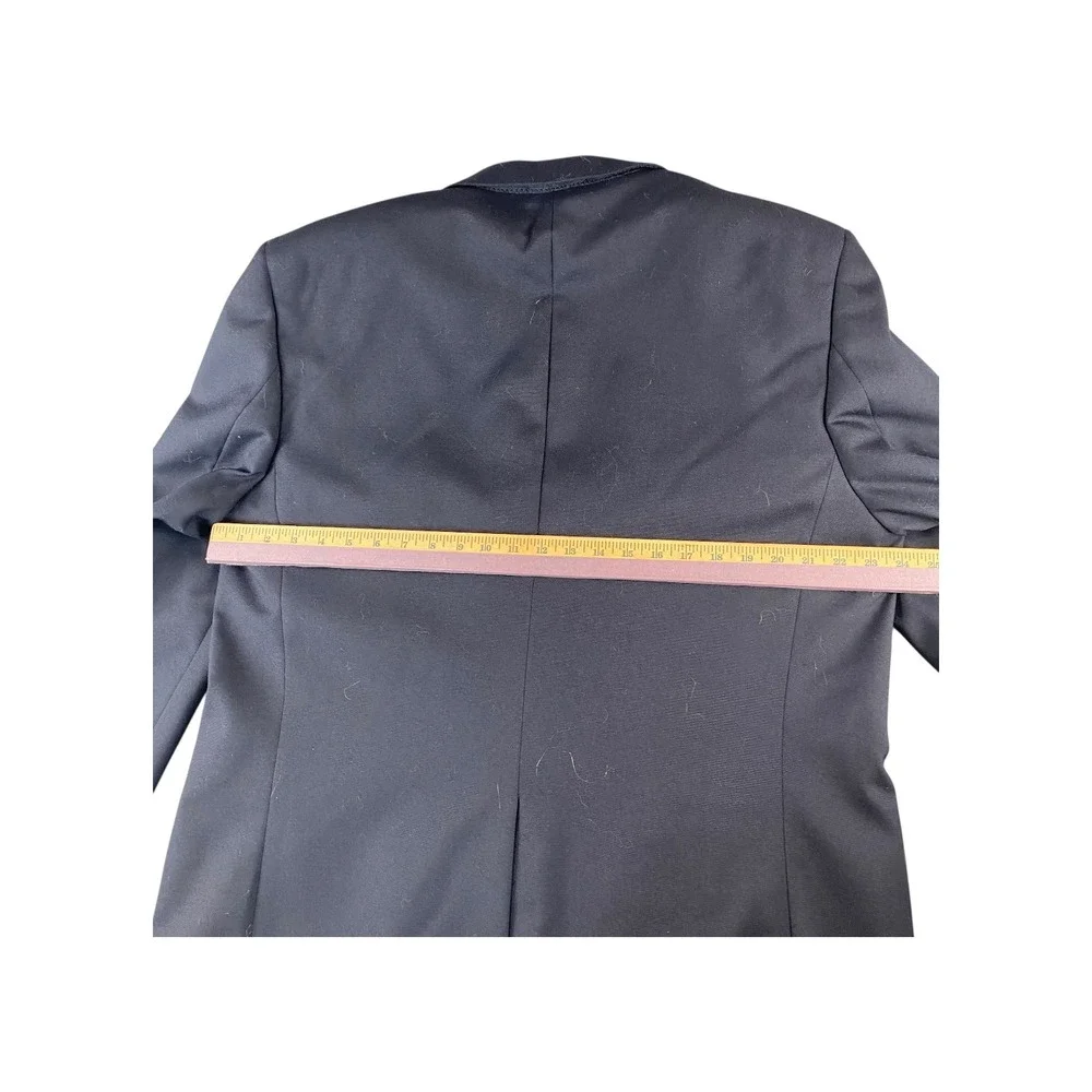 Meeting Street Navy Wool Blend Blazer 46‎ Long Mens Classic Fit Gold Buttons
